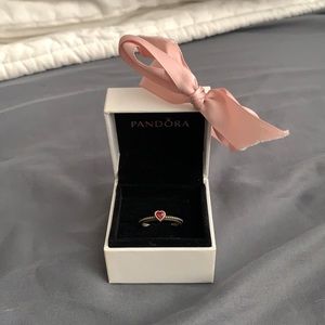 Pandora Red Heart Ring